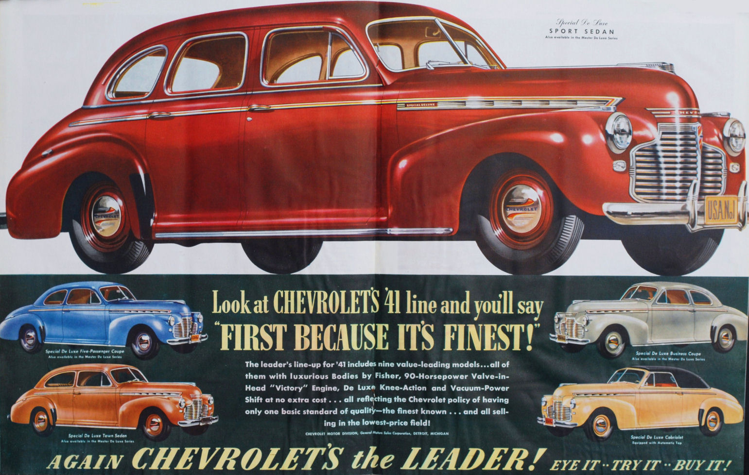 1941 Chevrolet Auto Advertising